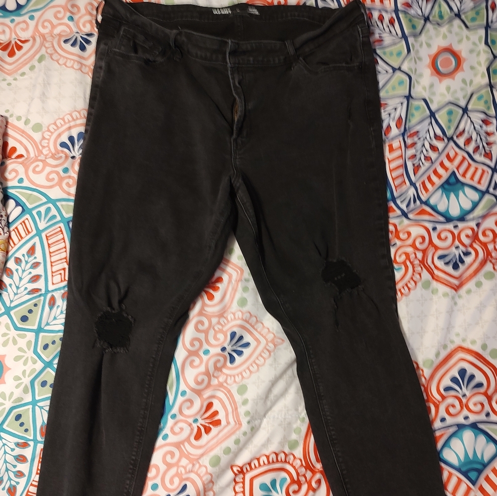 Old Navy Rockstar black jeans